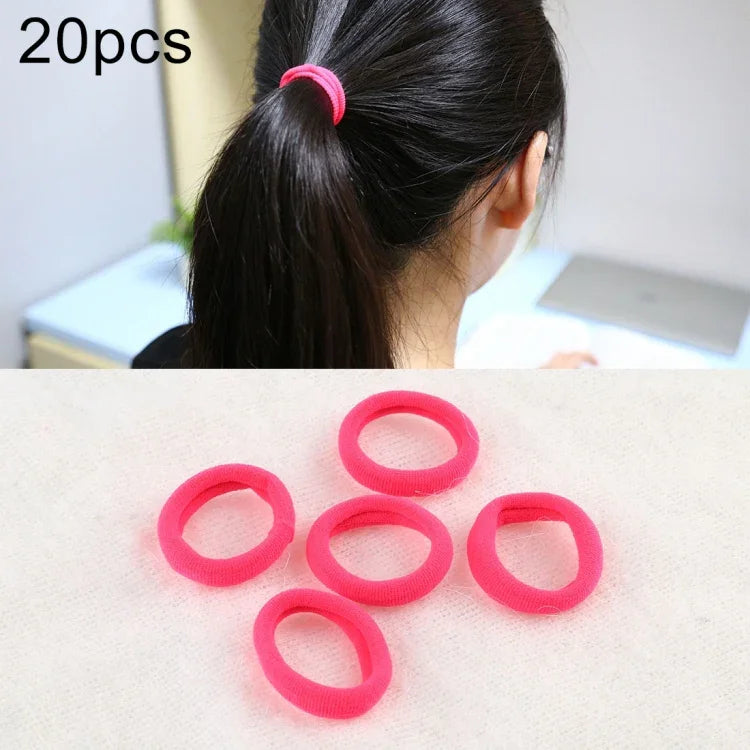 Bộ 20 Chiếc Dây Buộc Tóc Cao Su Cho Bé Gái