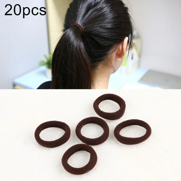Bộ 20 Chiếc Dây Buộc Tóc Cao Su Cho Bé Gái