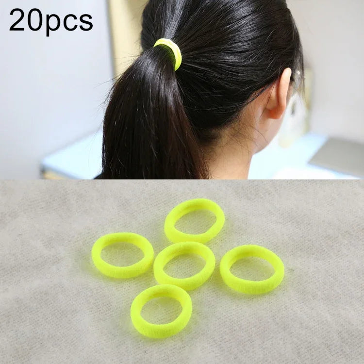 Bộ 20 Chiếc Dây Buộc Tóc Cao Su Cho Bé Gái