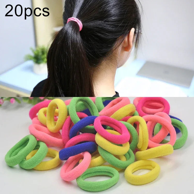 Bộ 20 Chiếc Dây Buộc Tóc Cao Su Cho Bé Gái