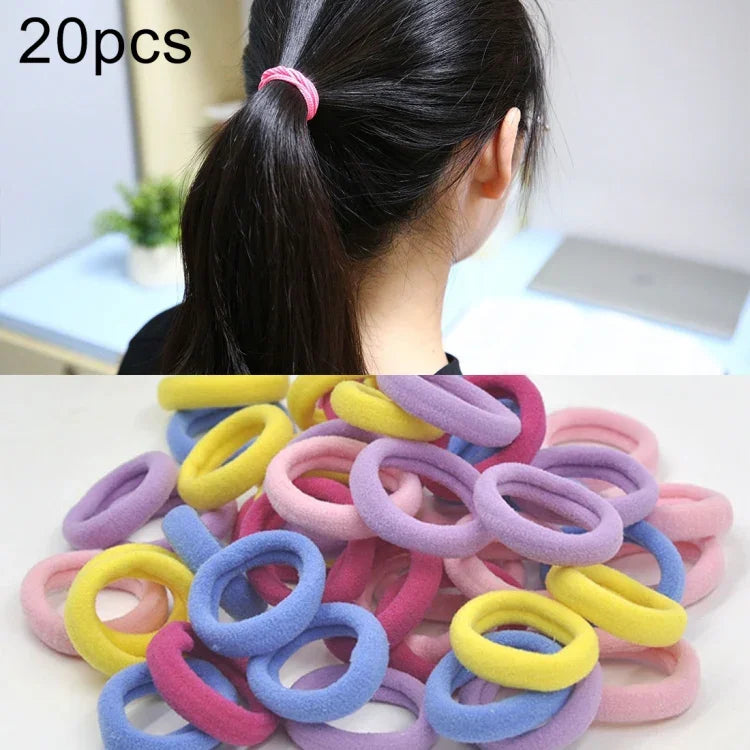 Bộ 20 Chiếc Dây Buộc Tóc Cao Su Cho Bé Gái