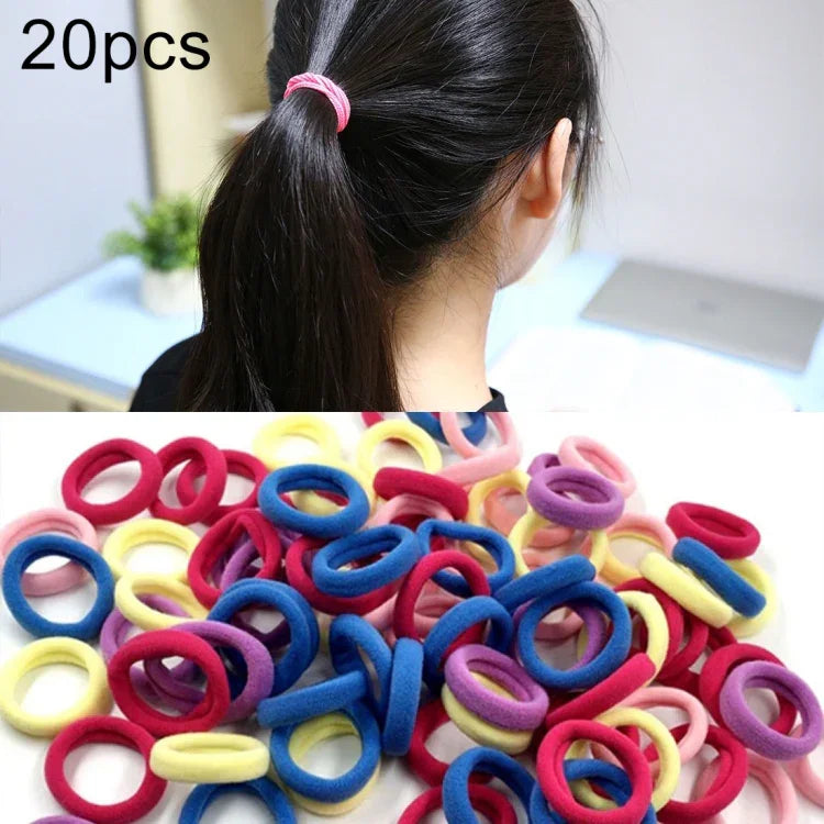 Bộ 20 Chiếc Dây Buộc Tóc Cao Su Cho Bé Gái