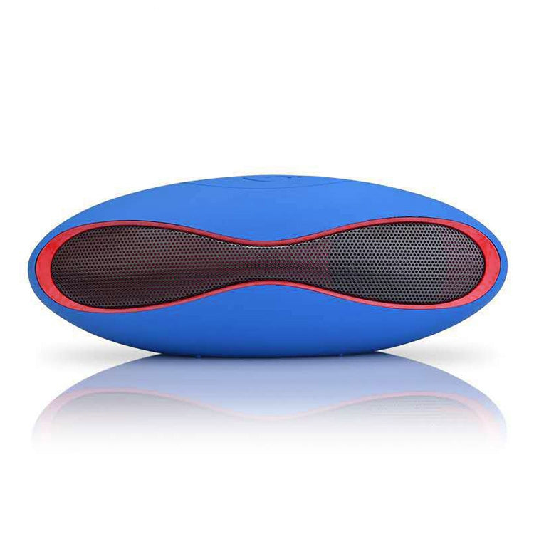 Loa Bluetooth mini 3D stereo hình bóng bầu dục có khe cắm thẻ TF (màu xanh dương)