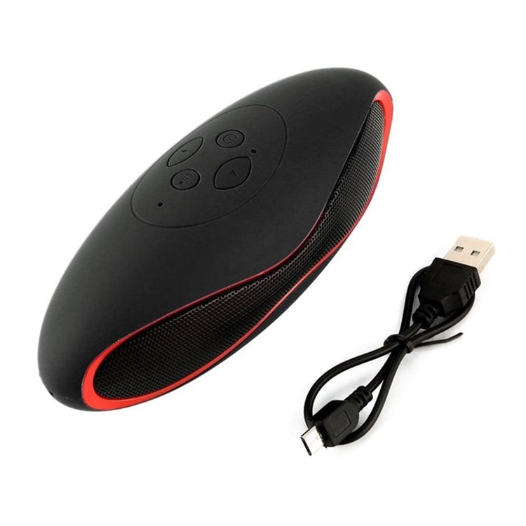 Loa Bluetooth mini 3D stereo hình bóng bầu dục có khe cắm thẻ TF (màu xanh dương)