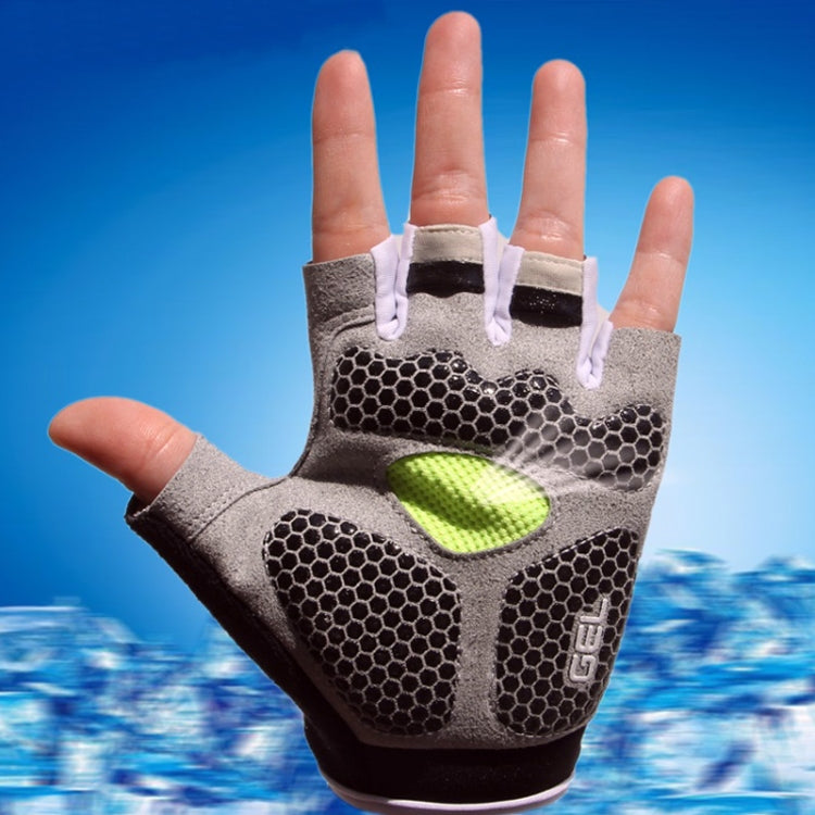 Găng tay đạp xe chống sốc chống trượt tập thể dục nâng tạ, găng tay nửa ngón, M, L, XL