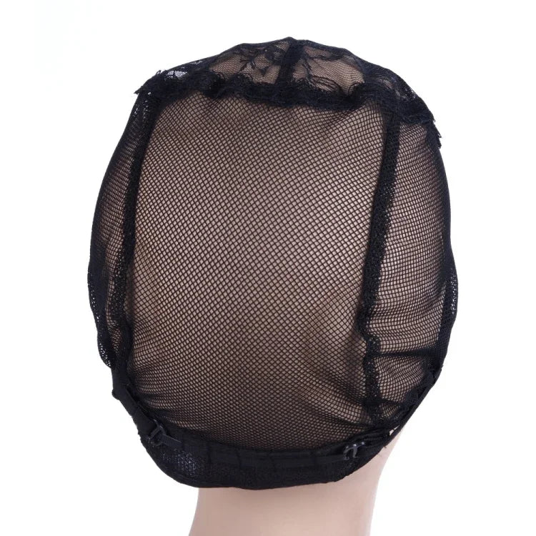 Mũ Lưới Tóc Co Giãn Ren Lưới Dưới Dùng Cho Tóc Giả, 56CM Màu Đen
