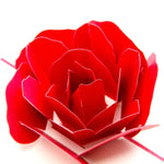 Thiệp chúc mừng hoa hồng nổi 3D cảm ơn, thiệp giấy thủ công trống cổ điển, thiệp quà sinh nhật tình yêu, kích thước: 13x16cm, thủ công trống