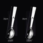 2 chiếc dao dĩa gấp bằng thép không gỉ tích hợp dùng đôi cho dã ngoại, giao màu ngẫu nhiên, thìa, dĩa