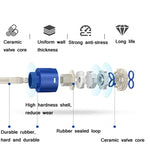 Vòi rửa lavabo phòng tắm kiểu thác nước nóng lạnh, 84535-1, loại cao 84535, màu đen 99529