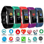 Đồng hồ thông minh ID115 màn hình OLED 0.96 inch Dây đeo đo bước chân theo dõi thể thao, ID115 Đen, ID115 Đỏ, ID115 Xanh lá, ID115 Tím, ID115 Xanh dương