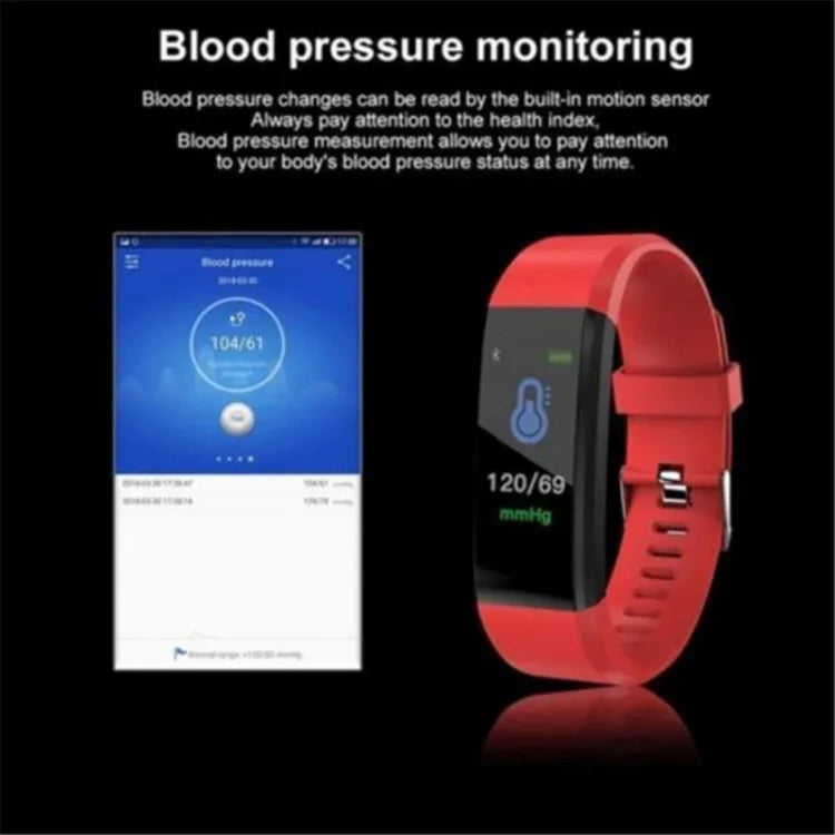 Đồng hồ thông minh ID115 màn hình OLED 0.96 inch Dây đeo đo bước chân theo dõi thể thao, ID115 Đen, ID115 Đỏ, ID115 Xanh lá, ID115 Tím, ID115 Xanh dương