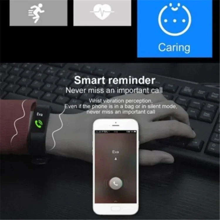 Đồng hồ thông minh ID115 màn hình OLED 0.96 inch Dây đeo đo bước chân theo dõi thể thao, ID115 Đen, ID115 Đỏ, ID115 Xanh lá, ID115 Tím, ID115 Xanh dương