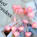 LED Fairy Lights Love Heart Lantern Navidad String Lights Holiday Lighting Bedroom Home Decoracion, 3m 20LEDs