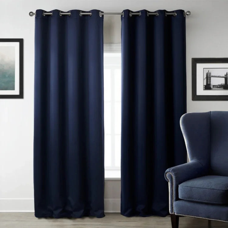 Rèm chắn nắng cách nhiệt chính xác cao, rèm màu trơn, 52x95 Inch（132x240CM）, 140x175, 42x63 Inch（107x160CM）, 140×240, 52×63 Inch（132×160CM）, 140x225