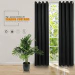 Rèm chắn nắng cách nhiệt chính xác cao, rèm màu trơn, 42x84 Inch（107x213CM）, 52x63 Inch（132x160CM）, 52x84（132x213）