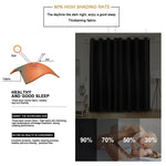 Rèm chắn nắng cách nhiệt chính xác cao, rèm màu trơn, 42x84 Inch（107x213CM）, 52x63 Inch（132x160CM）, 52x84（132x213）