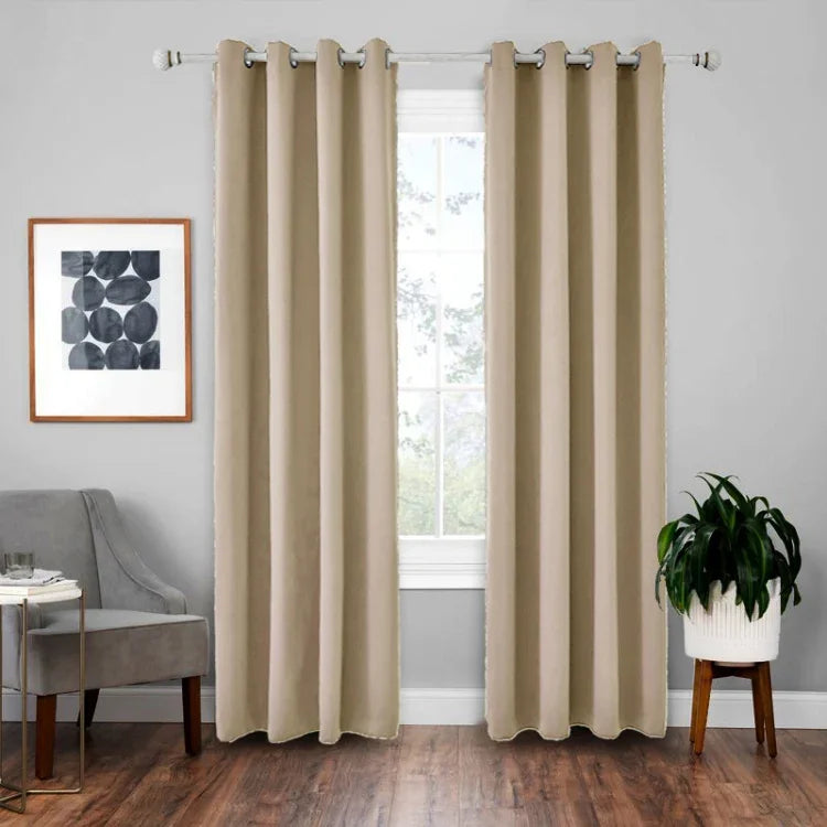 Rèm chắn nắng cách nhiệt chính xác cao, rèm màu trơn, 42x84 Inch（107x213CM）, 52x63 Inch（132x160CM）, 52x84（132x213）