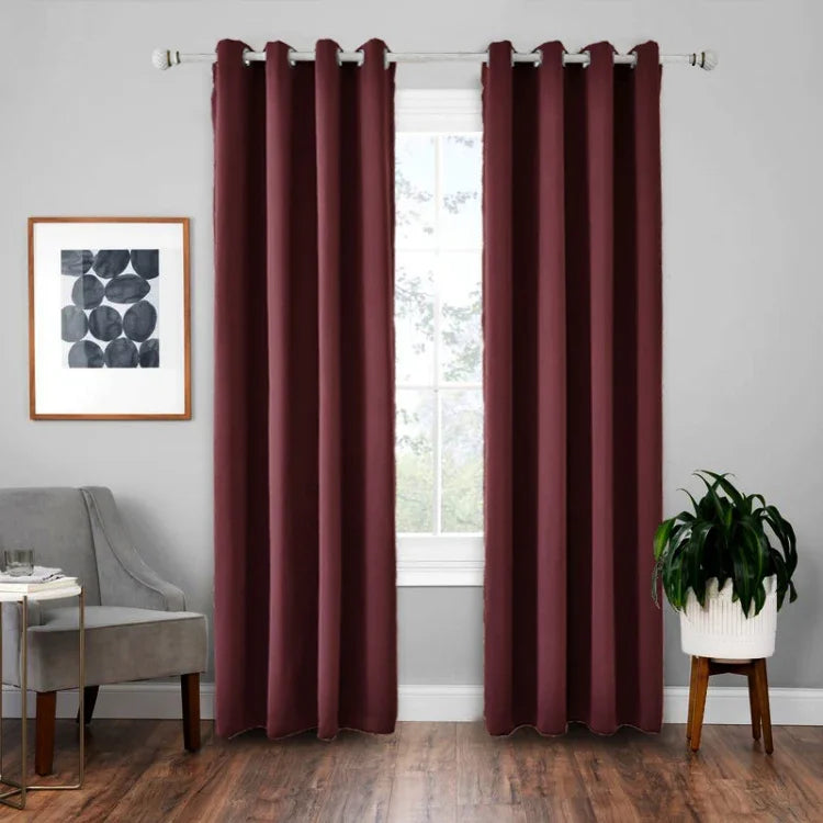 Rèm chắn nắng cách nhiệt chính xác cao, rèm màu trơn, 42x84 Inch（107x213CM）, 52x63 Inch（132x160CM）, 52x84（132x213）