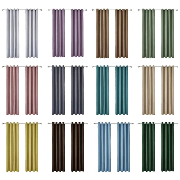 Rèm chắn nắng cách nhiệt chính xác cao, rèm màu trơn, 52x95 Inch（132x240CM）, 140x175, 42x63 Inch（107x160CM）, 140×240, 52×63 Inch（132×160CM）, 140x225