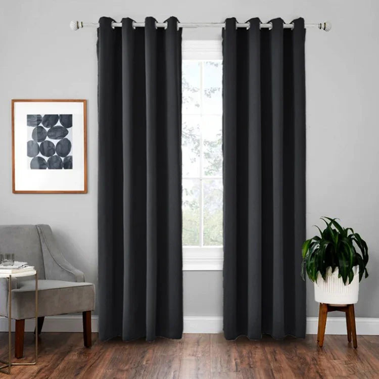 Rèm chắn nắng cách nhiệt chính xác cao, rèm màu trơn, 52x95 Inch（132x240CM）, 140x175, 42x63 Inch（107x160CM）, 140×240, 52×63 Inch（132×160CM）, 140x225