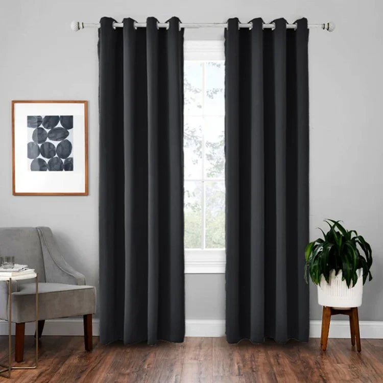 Rèm chắn nắng cách nhiệt chính xác cao, rèm màu trơn, 52x95 Inch（132x240CM）, 140x175, 42x63 Inch（107x160CM）, 140×240, 52×63 Inch（132×160CM）, 140x225
