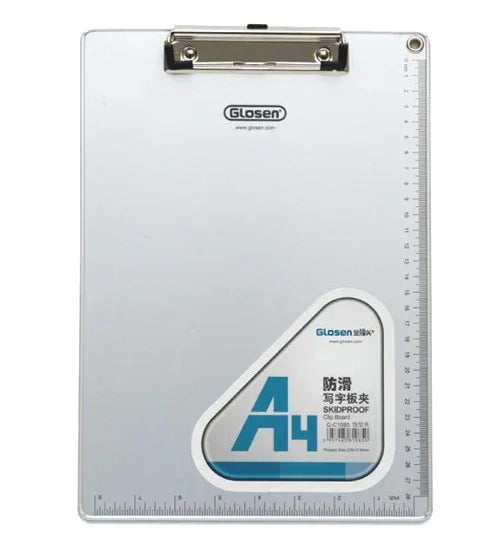 A4 Aluminum Clipboard Writing Pad Folder School Office Stationery Supplies, Size: 31.5x22.5cm, 31.5x22.5cm