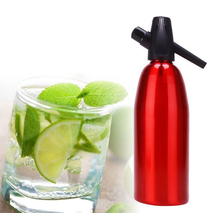 Bình xịt soda CO2 thủ công, máy tạo bọt nước, máy làm đồ uống lạnh cocktail soda, nhôm, dụng cụ làm soda tại nhà, dung tích: 1L