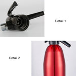 Bình xịt soda CO2 thủ công, máy tạo bọt nước, máy làm đồ uống lạnh cocktail soda, nhôm, dụng cụ làm soda tại nhà, dung tích: 1L