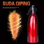 Bình xịt soda CO2 thủ công, máy tạo bọt nước, máy làm đồ uống lạnh cocktail soda, nhôm, dụng cụ làm soda tại nhà, dung tích: 1L