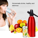 Bình xịt soda CO2 thủ công, máy tạo bọt nước, máy làm đồ uống lạnh cocktail soda, nhôm, dụng cụ làm soda tại nhà, dung tích: 1L