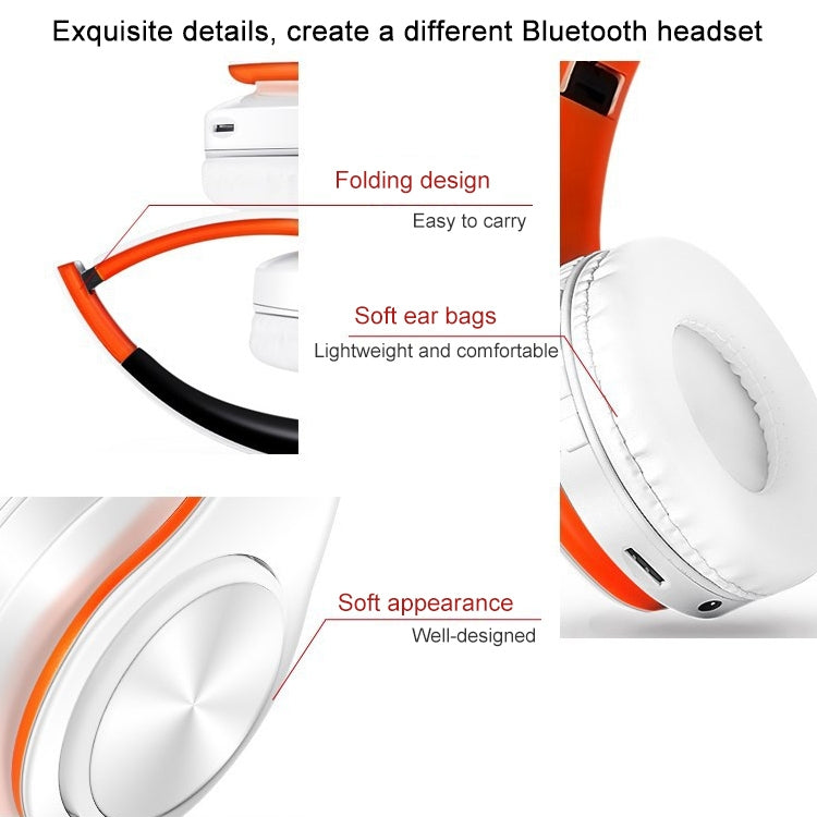Tai nghe Bluetooth tai nghe không dây Stereo gập được thể thao có micro, tai nghe rảnh tay MP3