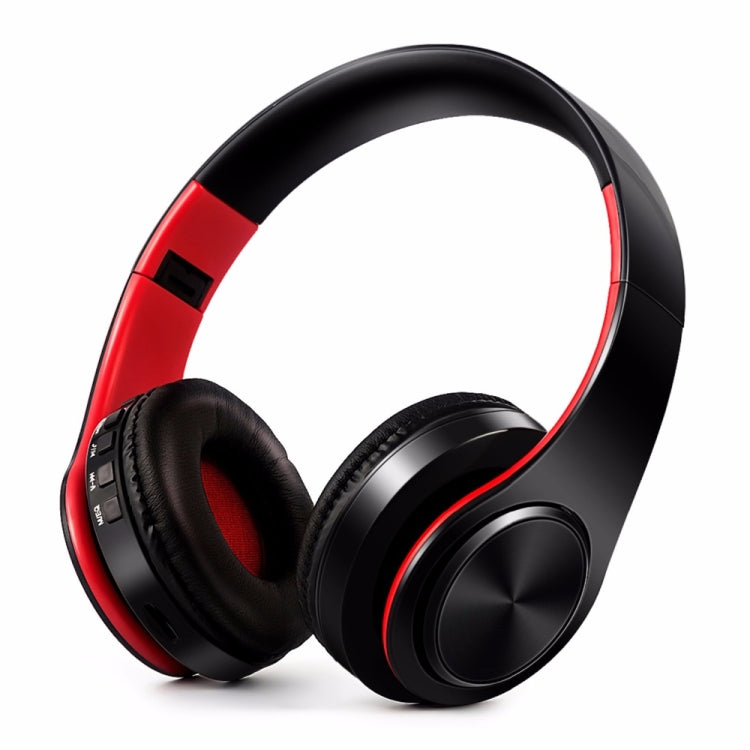 Tai nghe Bluetooth stereo HiFi không dây cho Xiaomi iPhone Samsung Tablet, có mic, Hỗ trợ thẻ SD & FM