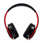 Tai nghe Bluetooth stereo HiFi không dây cho Xiaomi iPhone Samsung Tablet, có mic, Hỗ trợ thẻ SD & FM
