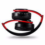 Tai nghe Bluetooth stereo HiFi không dây cho Xiaomi iPhone Samsung Tablet, có mic, Hỗ trợ thẻ SD & FM