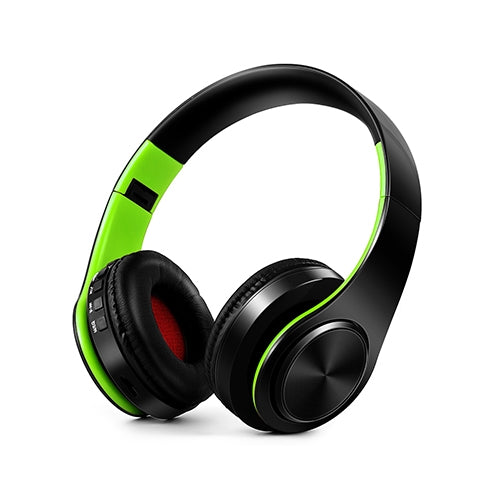 Tai nghe Bluetooth stereo HiFi không dây cho Xiaomi iPhone Samsung Tablet, có mic, Hỗ trợ thẻ SD & FM