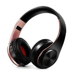 Tai nghe Bluetooth stereo HiFi không dây cho Xiaomi iPhone Samsung Tablet, có mic, Hỗ trợ thẻ SD & FM