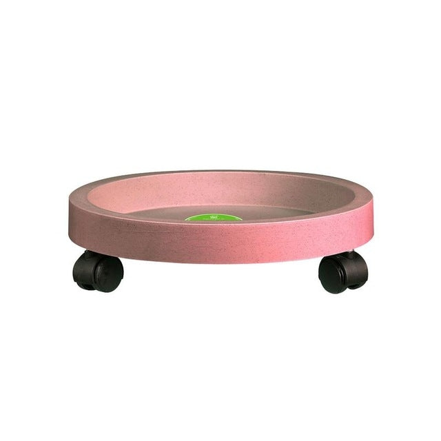 Khay Chậu Cây Có Bánh Xe Tròn Đa Năng Dễ Di Chuyển, Đế Nhựa Đựng Chậu Cây Vườn