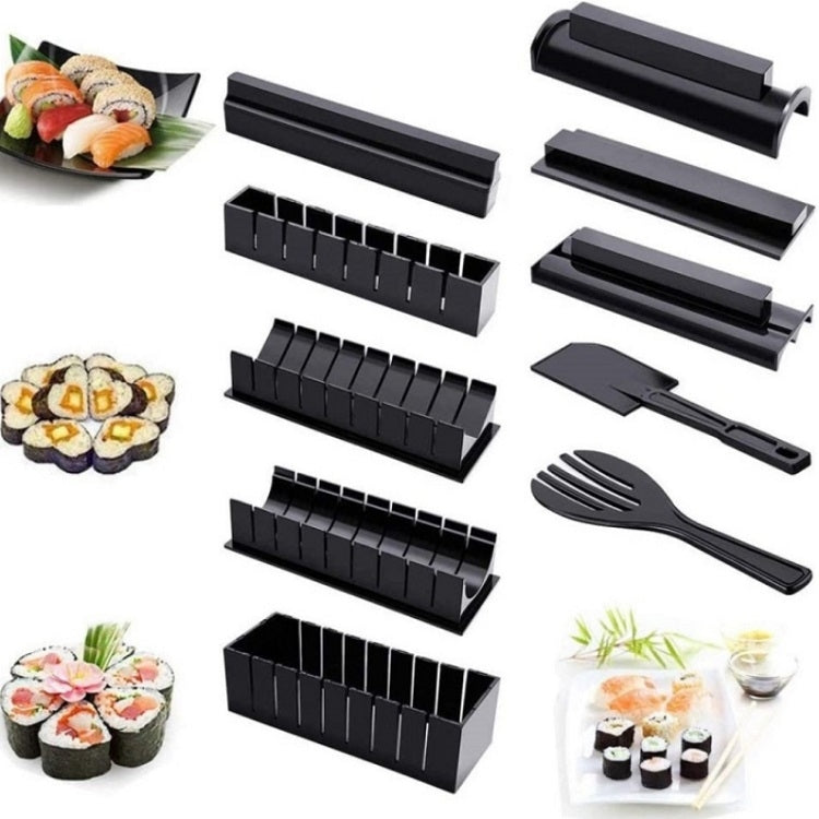 Bộ 10 khuôn làm sushi, viên cơm rong biển tự làm