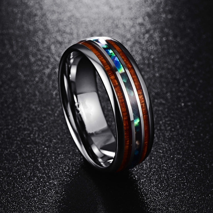 Ceramic Tungsten Steel Dragon Texture Ring for Men, Ring Size:9, 10, 11, 12, 14, 5, 6
