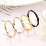 Female Stainless Steel Titanium Steel Ring, 8, 3