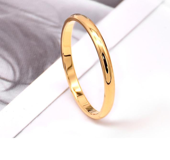 Female Stainless Steel Titanium Steel Ring, 8, 3