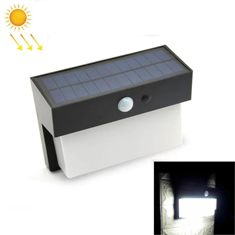 Đèn cảnh quan năng lượng mặt trời 2.5W 50 LED ngoài trời sân, đèn tường điều khiển + cảm biến radar