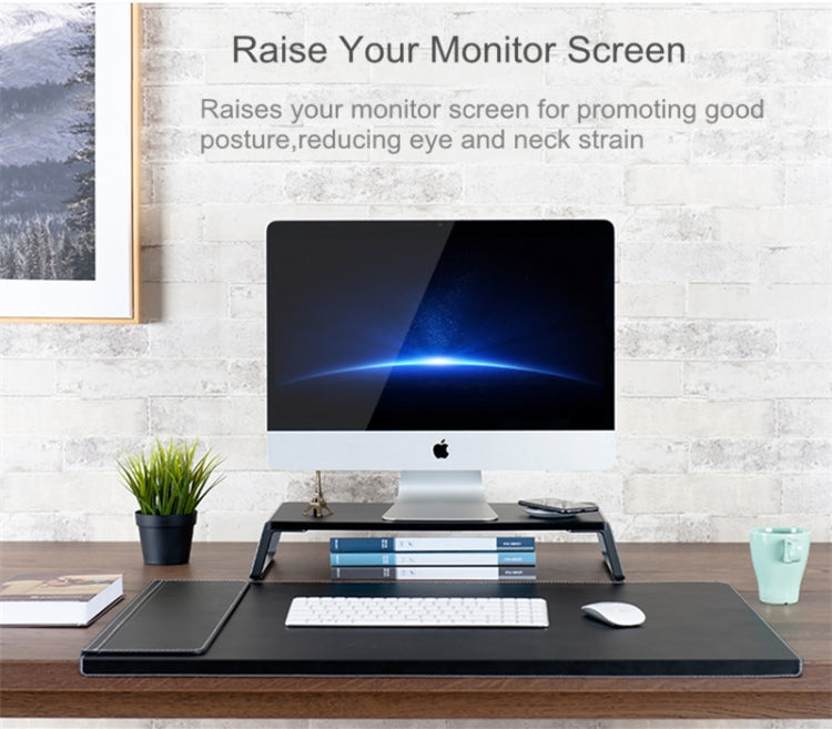 Giá đỡ màn hình với chân kim loại cho iMac MacBook màn hình LCD máy in, tổ chức bàn làm việc Lapdesk chắc chắn tiết kiệm không gian