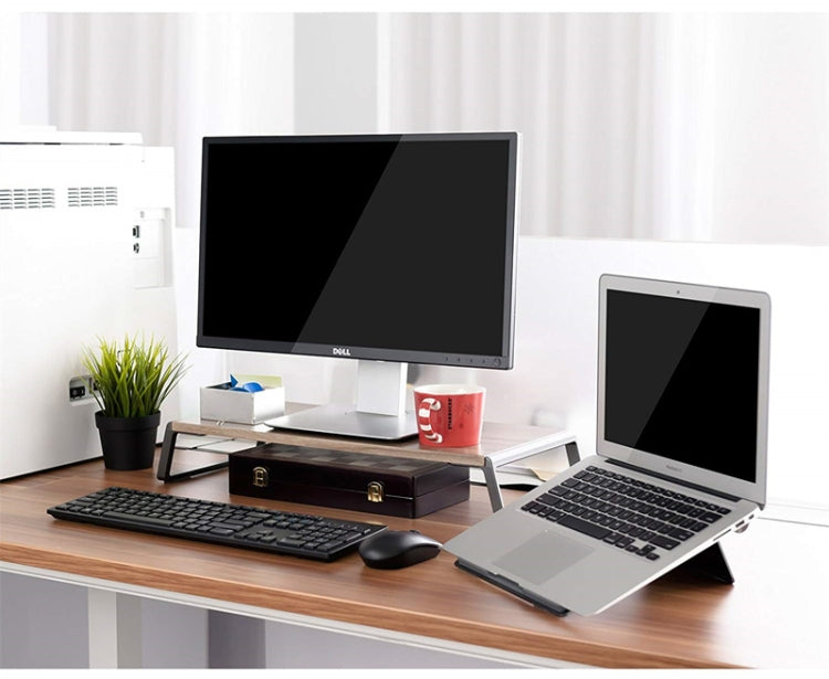 Giá đỡ màn hình với chân kim loại cho iMac MacBook màn hình LCD máy in, tổ chức bàn làm việc Lapdesk chắc chắn tiết kiệm không gian
