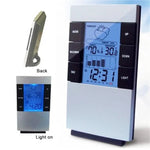 Máy đo nhiệt độ độ ẩm kỹ thuật số LCD gia đình, đồng hồ báo thức, Máy đo độ ẩm