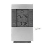 Máy đo nhiệt độ độ ẩm kỹ thuật số LCD gia đình, đồng hồ báo thức, Máy đo độ ẩm