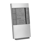 Máy đo nhiệt độ độ ẩm kỹ thuật số LCD gia đình, đồng hồ báo thức, Máy đo độ ẩm