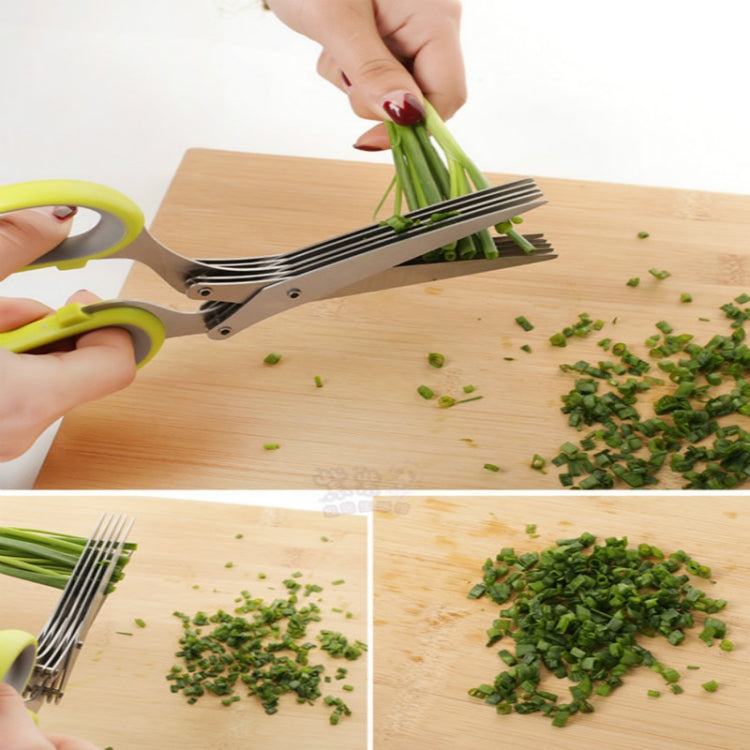 Kéo bếp 5 lớp cắt rau thơm húng quế, hương thảo, thái hành lá