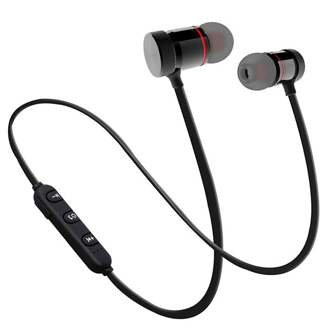 Tai nghe Bluetooth không dây MoreBlue S07 kim loại từ tính âm thanh nổi bass tai nghe thể thao không dây có mic