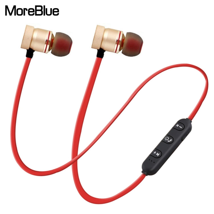 Tai nghe Bluetooth không dây MoreBlue S07 kim loại từ tính âm thanh nổi bass tai nghe thể thao không dây có mic